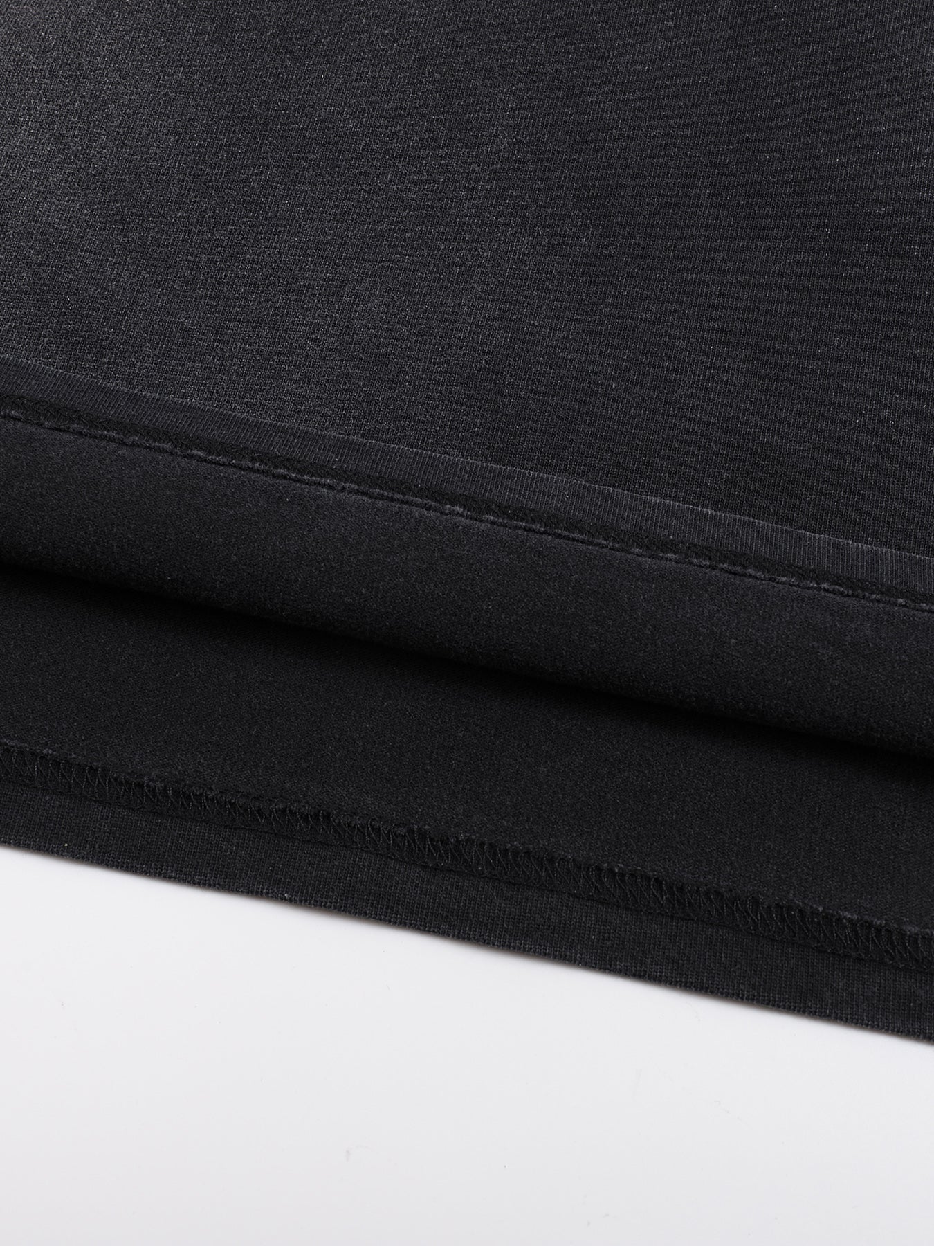 Close-up of black fabric on a white background