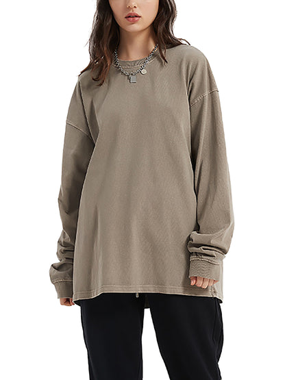 Model styling VÉRON Avenue Kléber premium long sleeve Paris streetwear 5