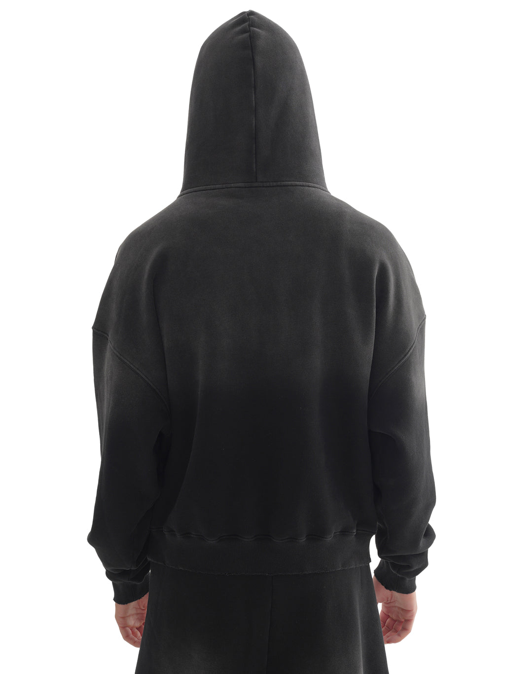 Black hoodie on a white background