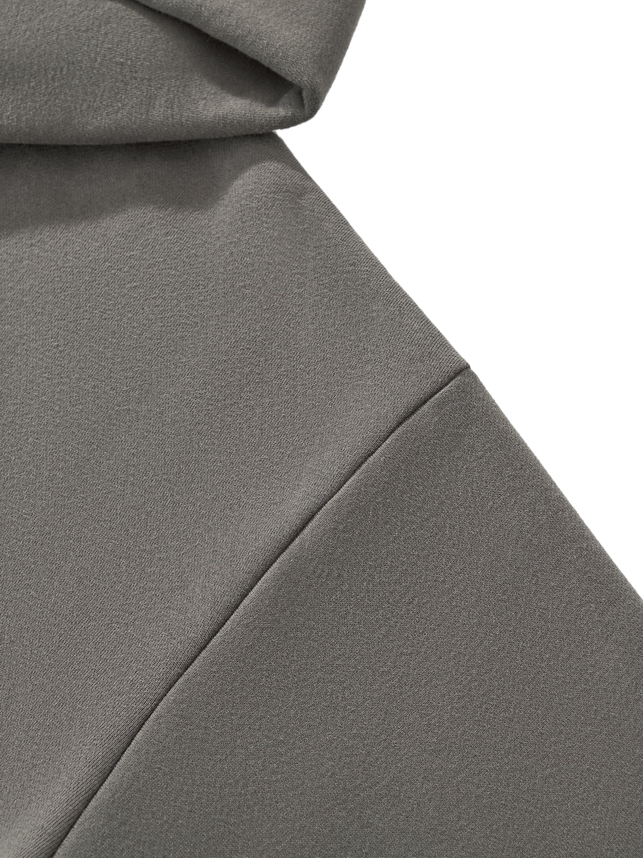 Close-up of gray fabric with a white background