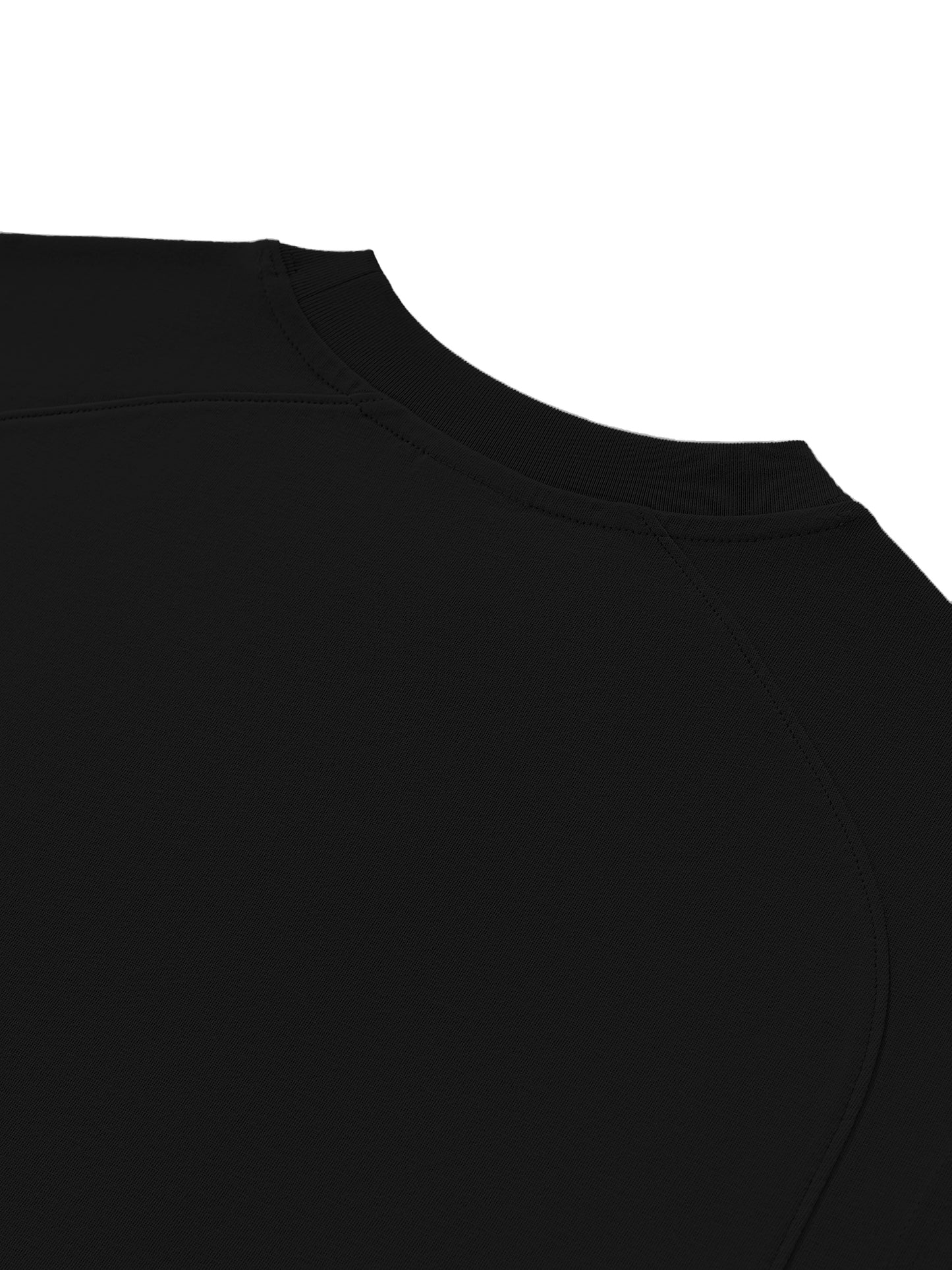 Black sleeveless top on a white background