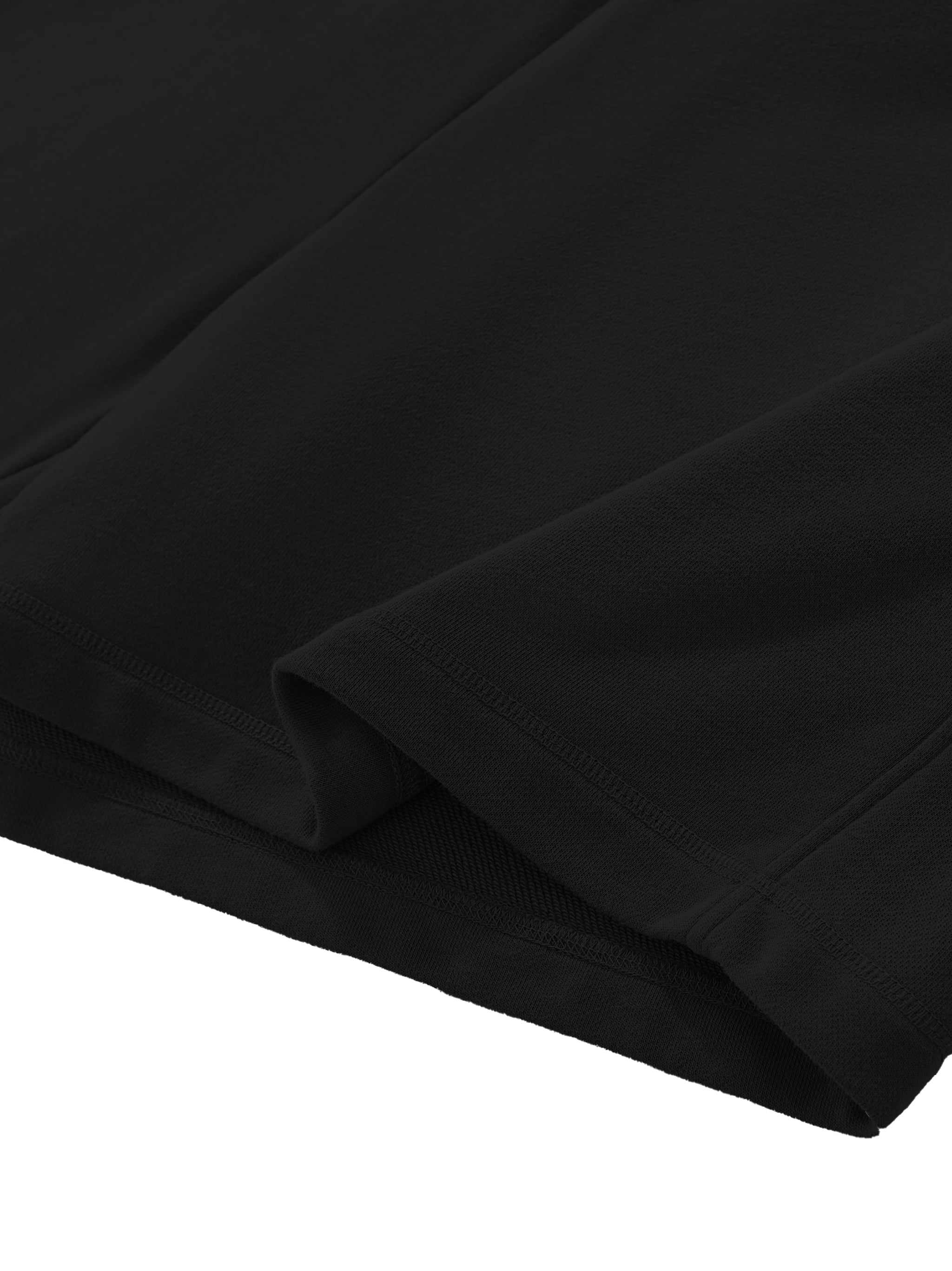 VERON Close-up of a black fabric texture on a white background