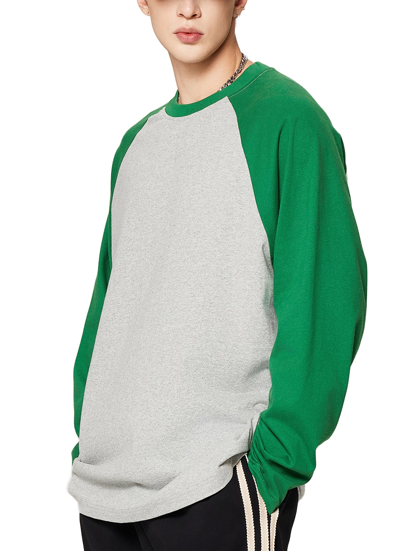 Model wearing VÉRON Rue de Lille luxury Paris-inspired long sleeve 4