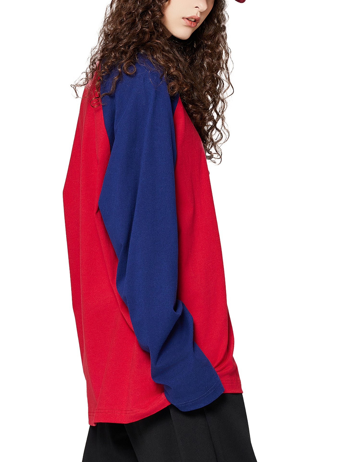 Model wearing VÉRON Rue de Lille luxury Paris-inspired long sleeve 7