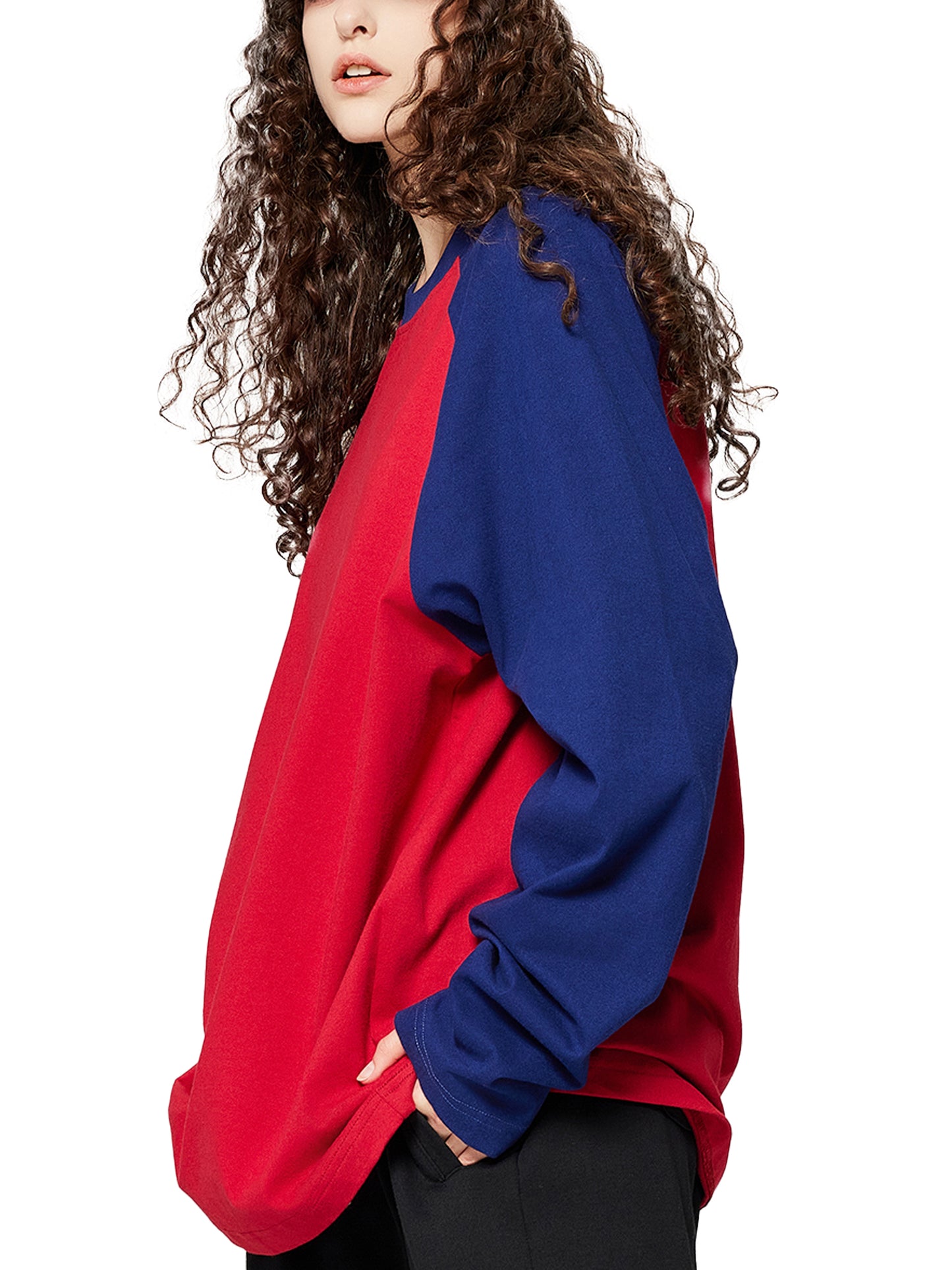 Model wearing VÉRON Rue de Lille luxury Paris-inspired long sleeve 8