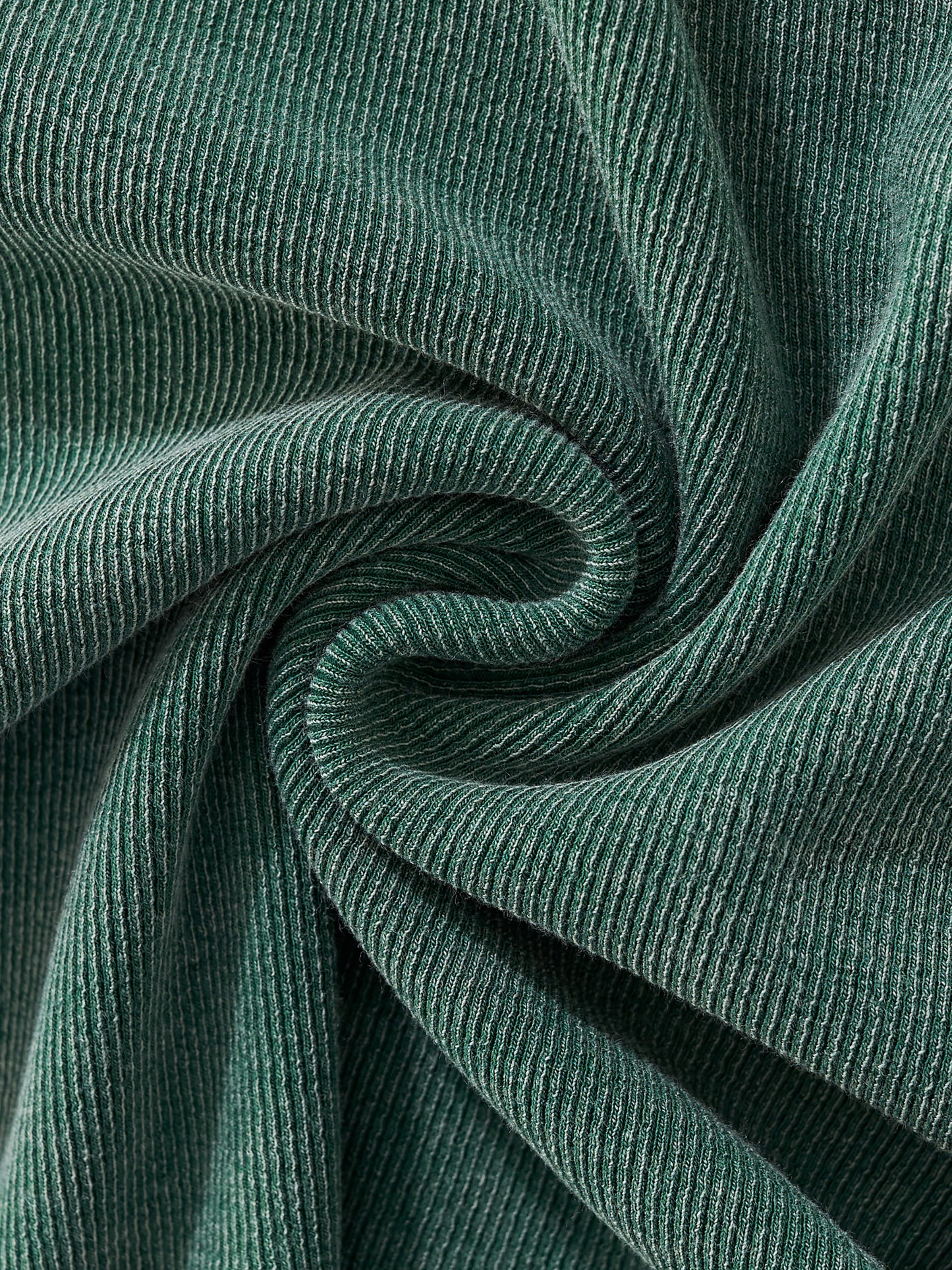 Close-up of thick vintage-wash fabric texture of VÉRON women's tee 4. 

