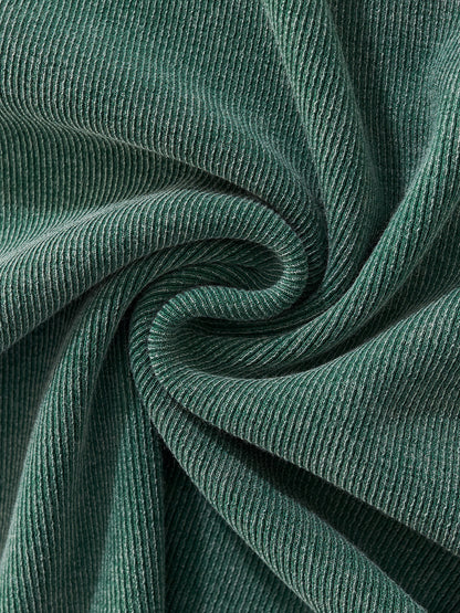 Close-up of thick vintage-wash fabric texture of VÉRON women's tee 4. 


