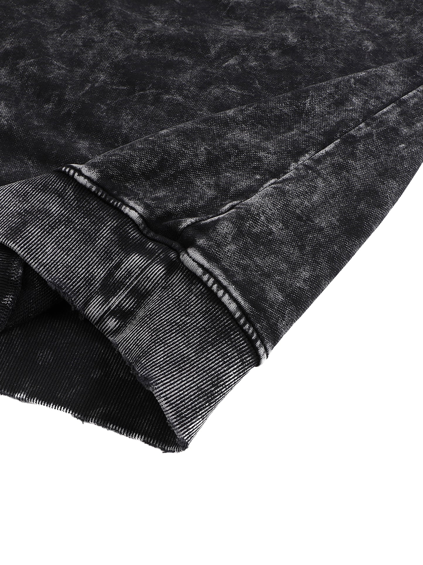 VÉRON Cristal Noir Washed Sweatshirt front view in vintage black 6
