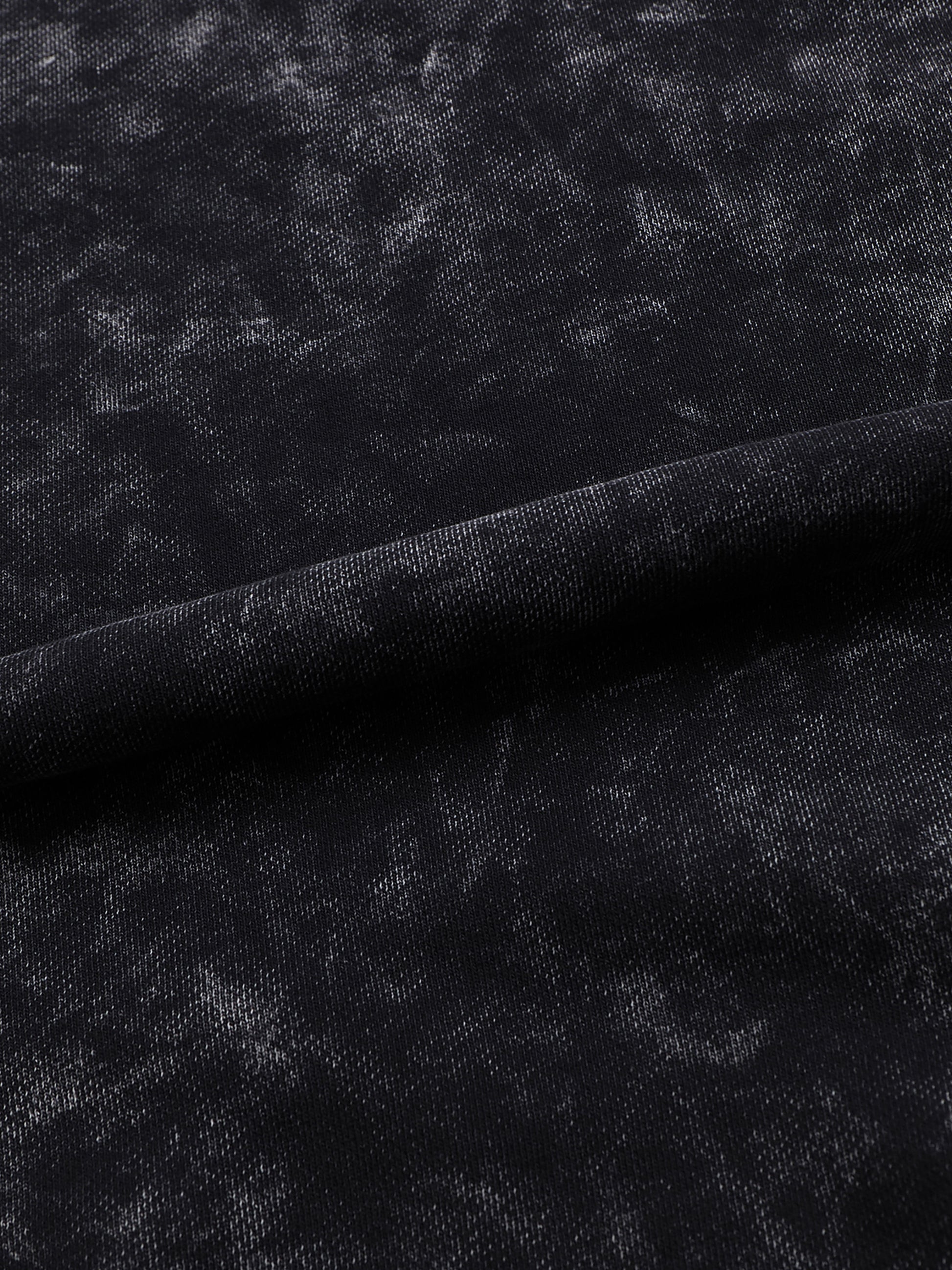 VÉRON Cristal Noir Washed Sweatshirt front view in vintage black 7