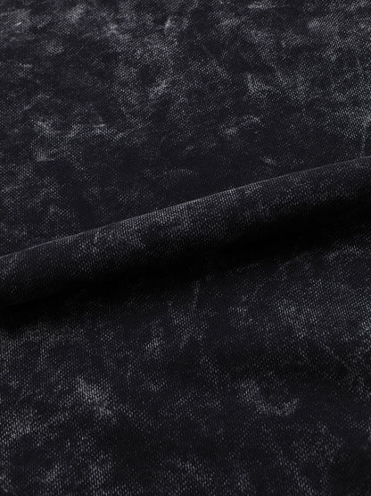 VÉRON Cristal Noir Washed Sweatshirt front view in vintage black 7