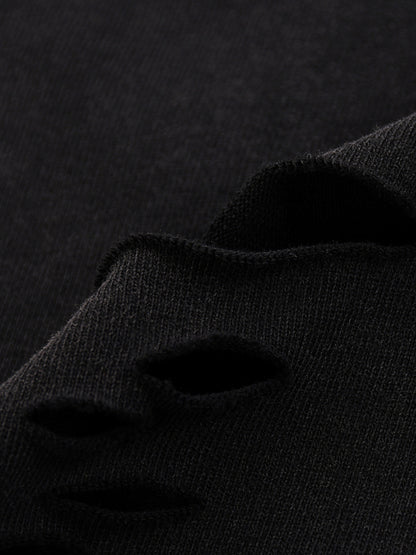 Close-up of black fabric texture