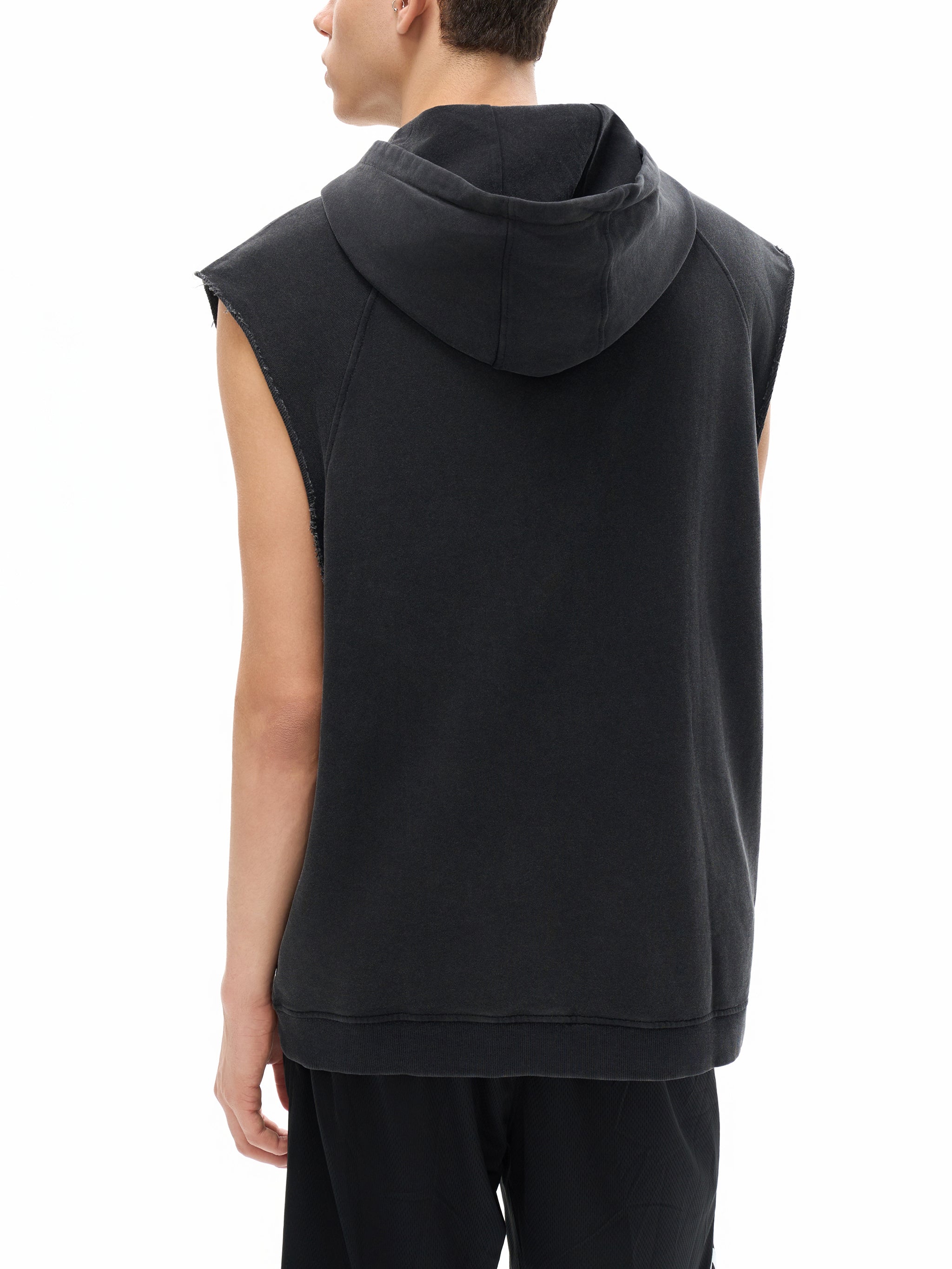 High-quality cotton sleeveless hoodie for men and women 2