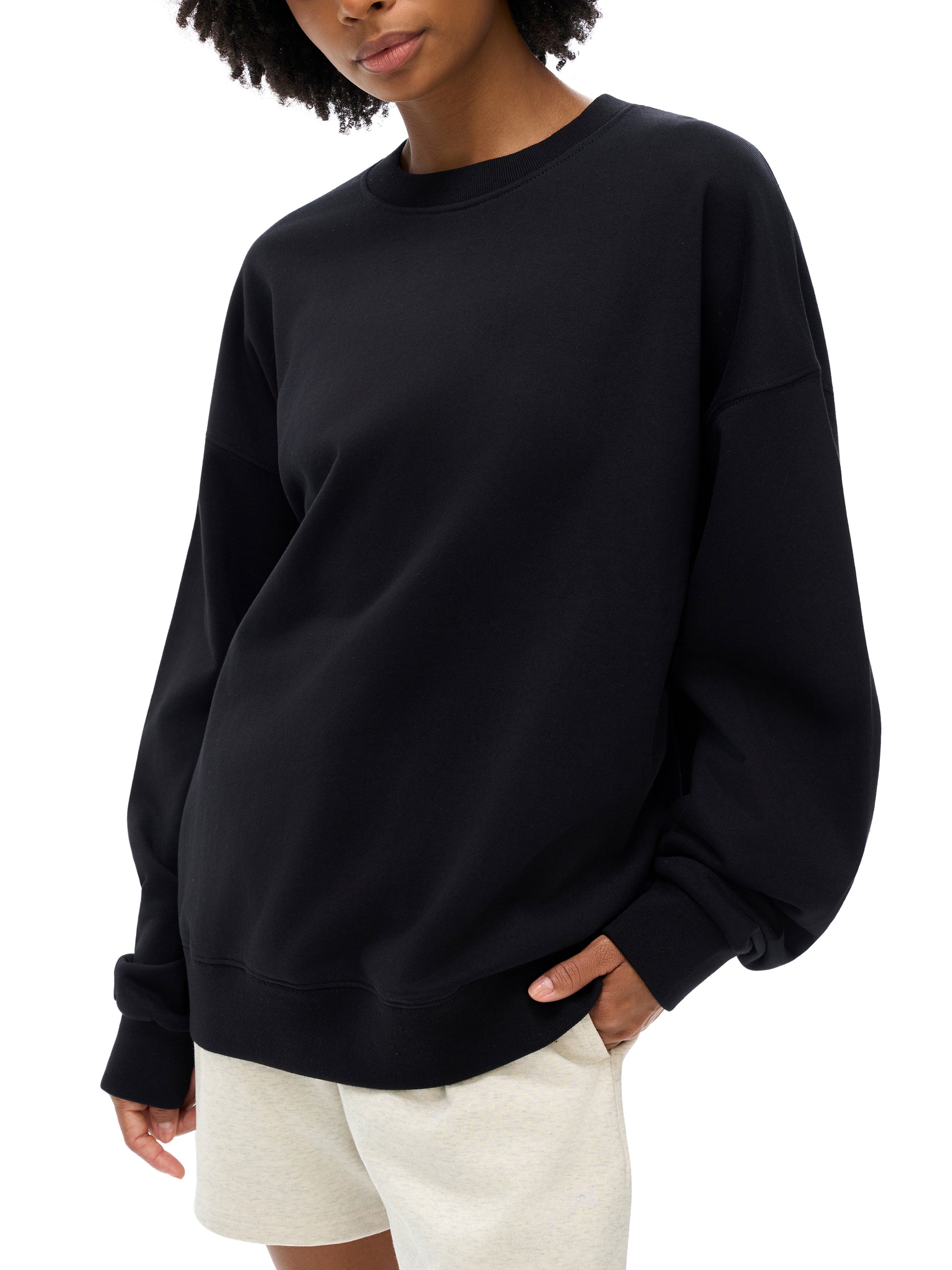 confident stylish model wearing veron moonstone sweatshirt 5