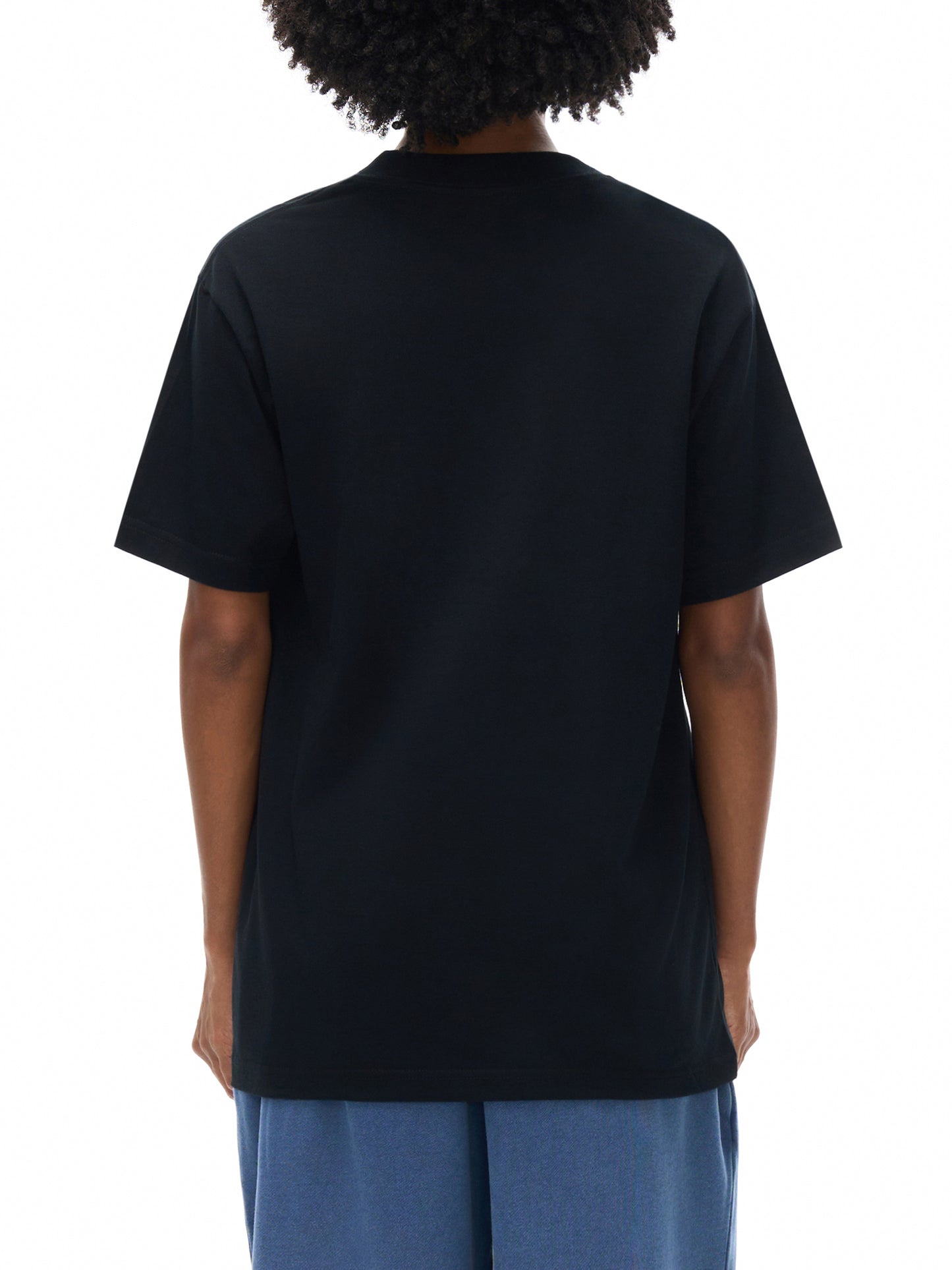 Unisex oversized black streetwear T-shirt by VÉRON. 

