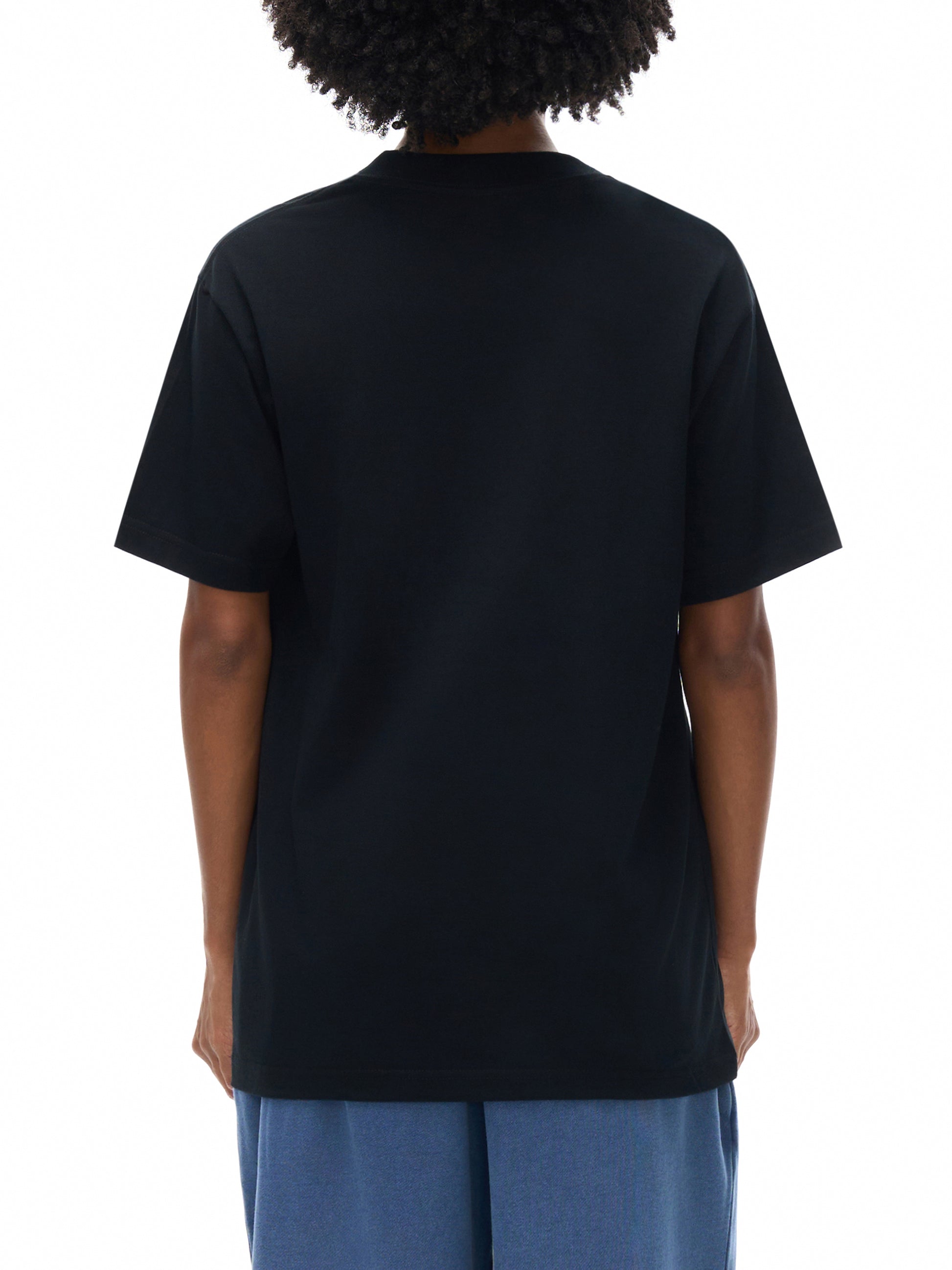 Unisex oversized black streetwear T-shirt by VÉRON. 

