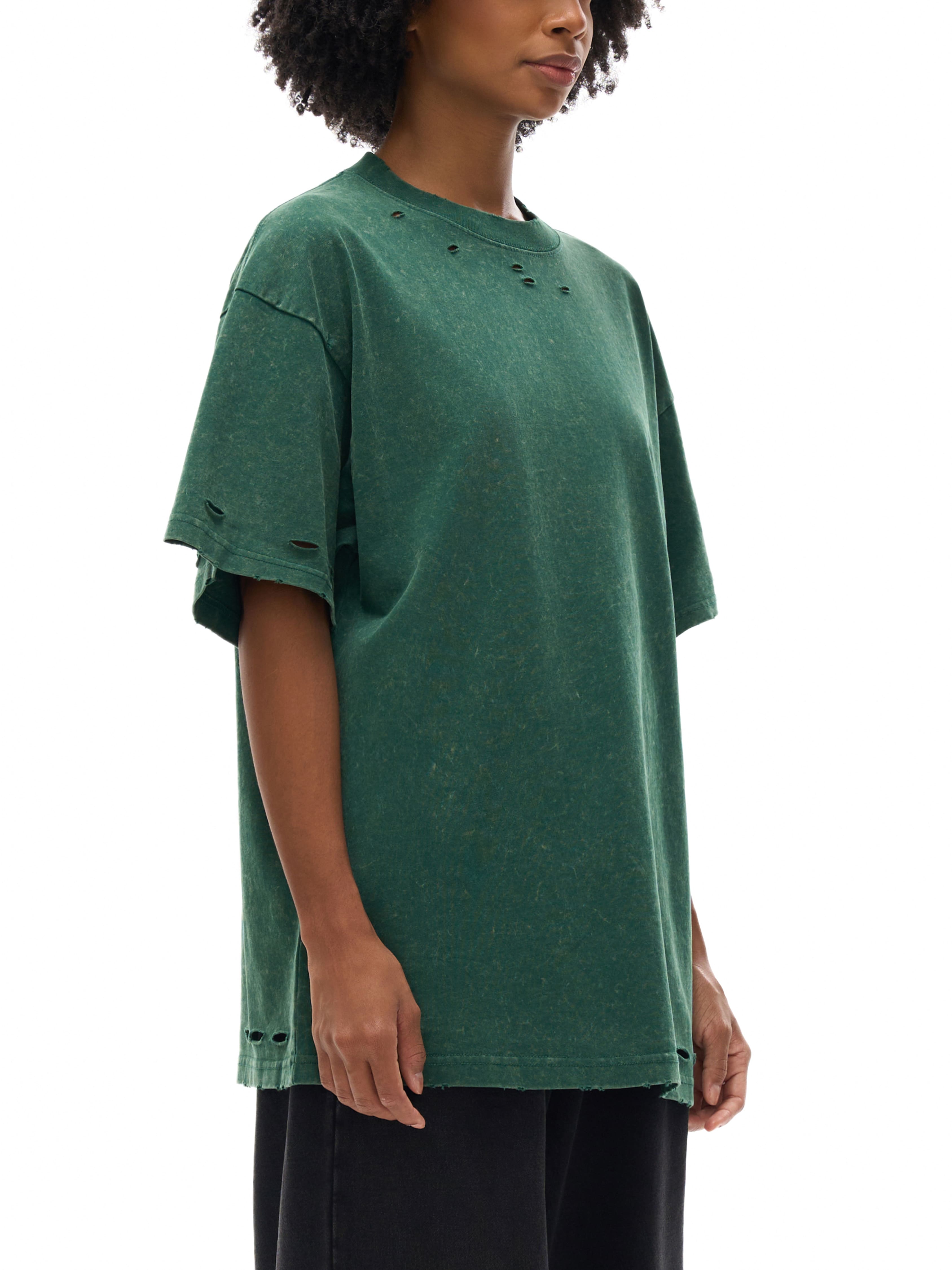 Model styling VÉRON Boulevard Saint-Jacques unisex T-shirt 9