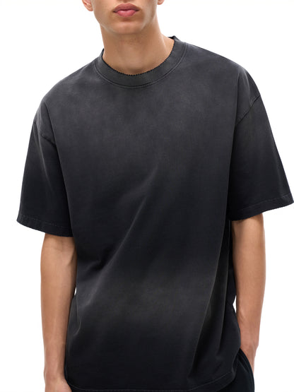 Luxury unisex black T-shirt VÉRON 1