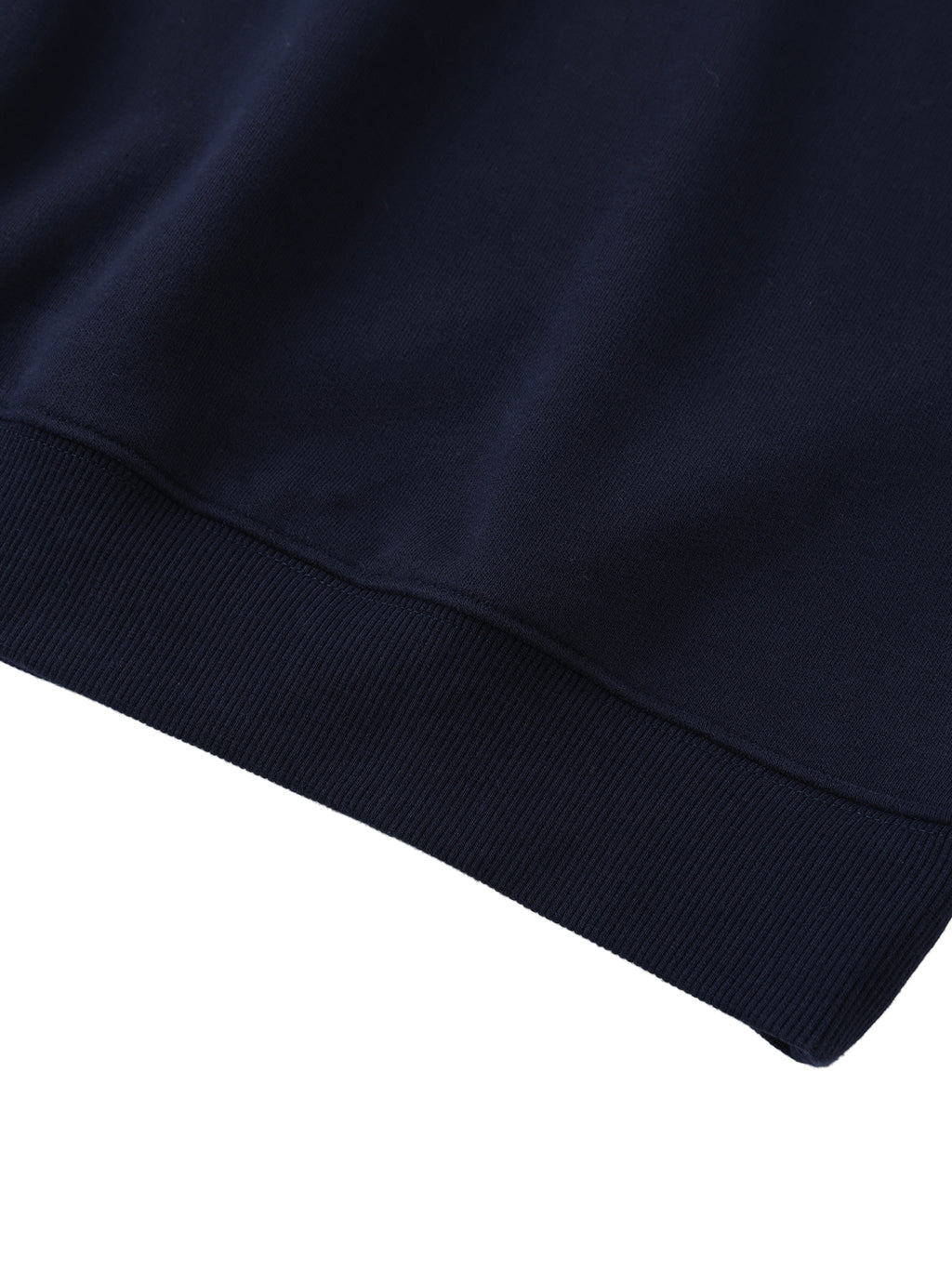 Polo detail on VÉRON Avenue du Charme heavyweight sweatshirt