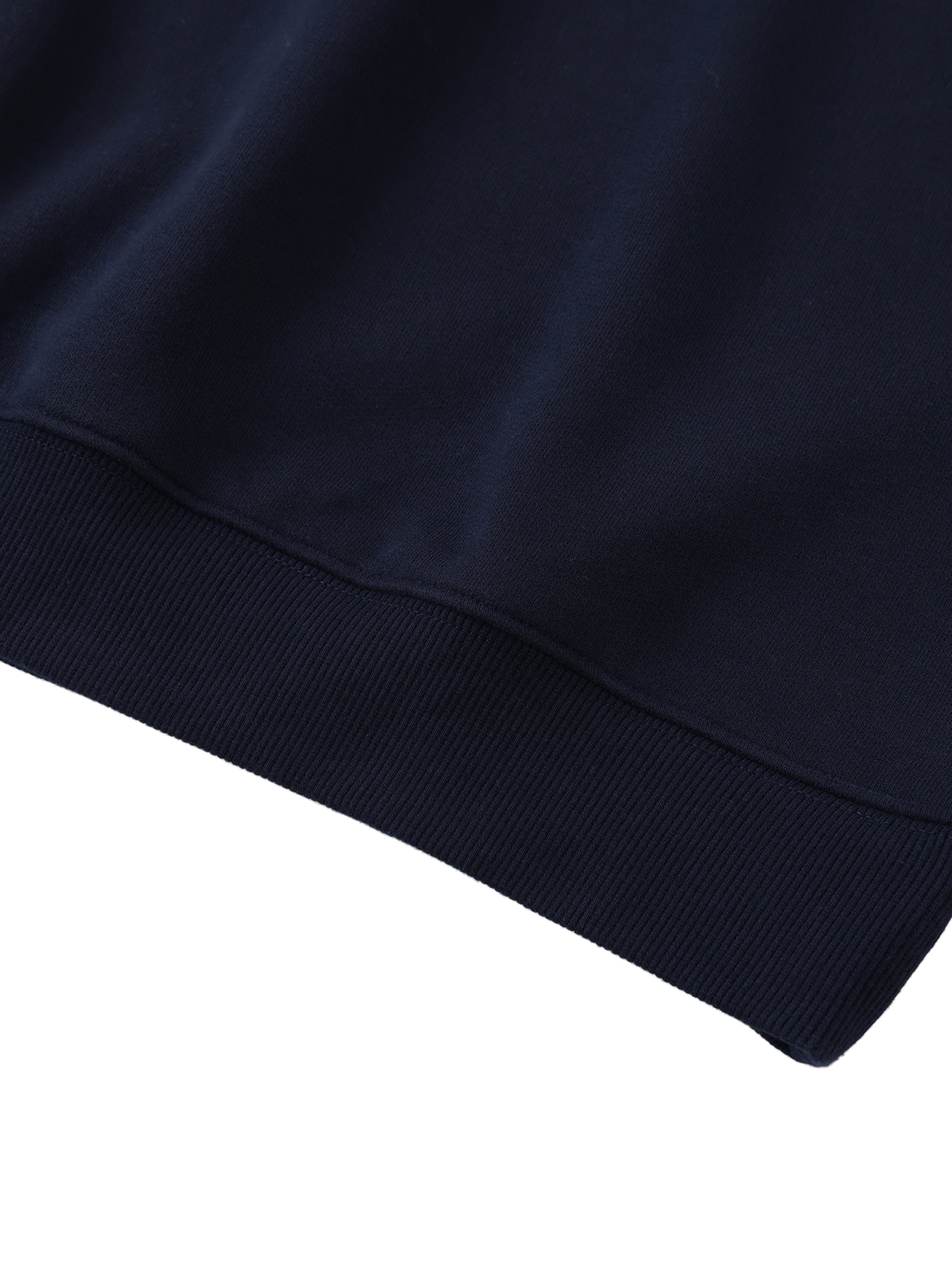 Polo detail on VÉRON Avenue du Charme heavyweight sweatshirt