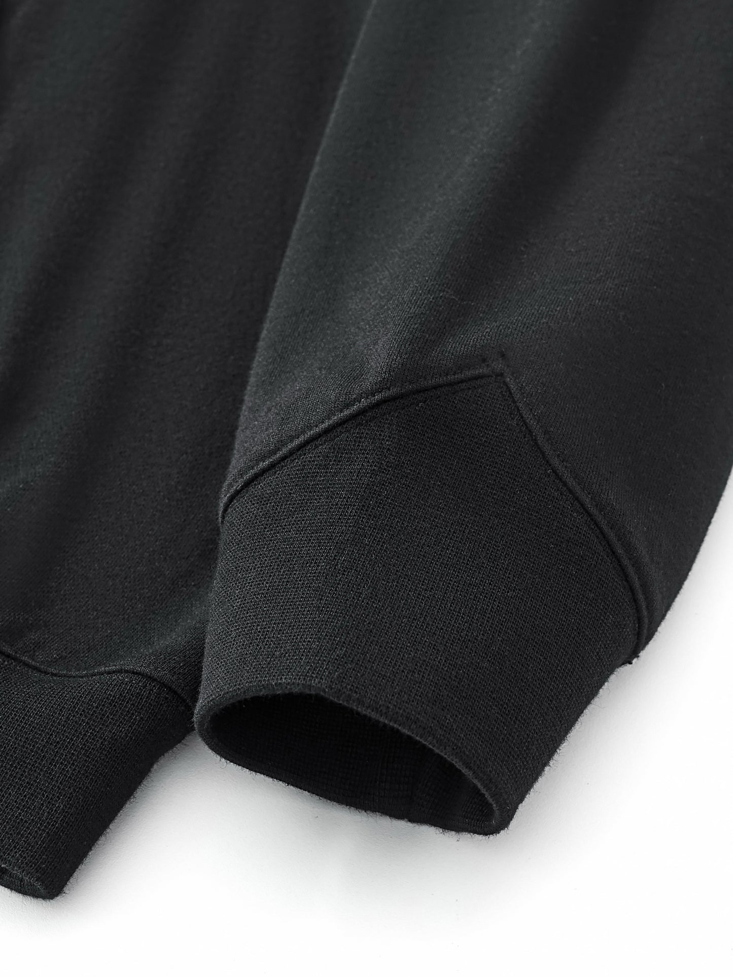 Close-up of heavyweight cotton fabric – VÉRON hoodie quality texture 5