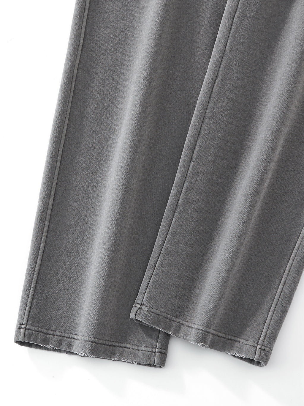 Gray Sweatpants details on a white background