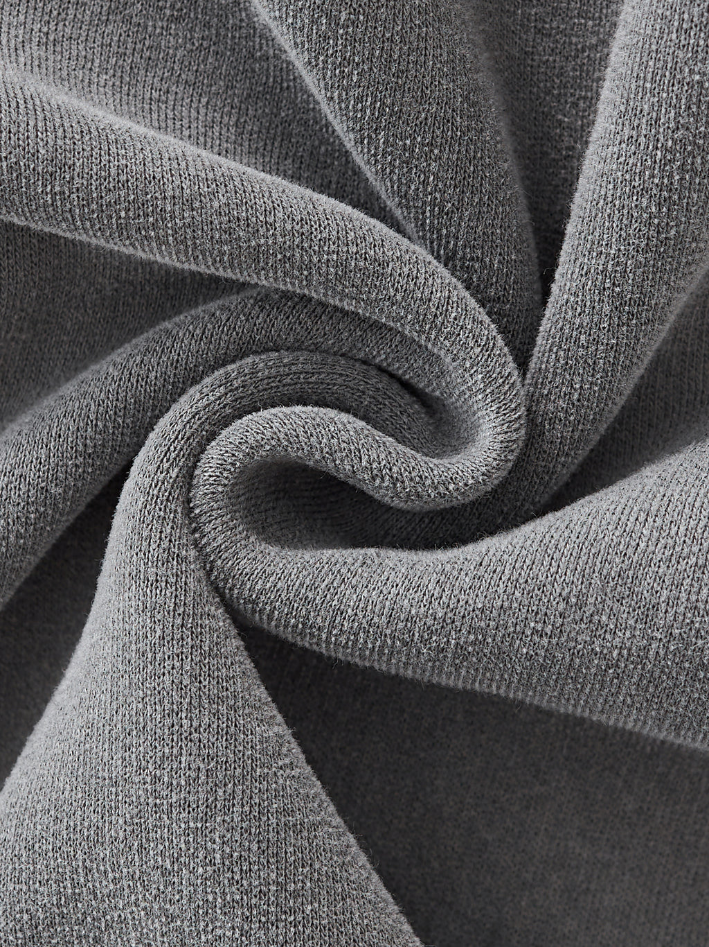 Close-up of gray fabric with a textured pattern