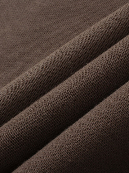 Close-up of brown fabric with visible texture