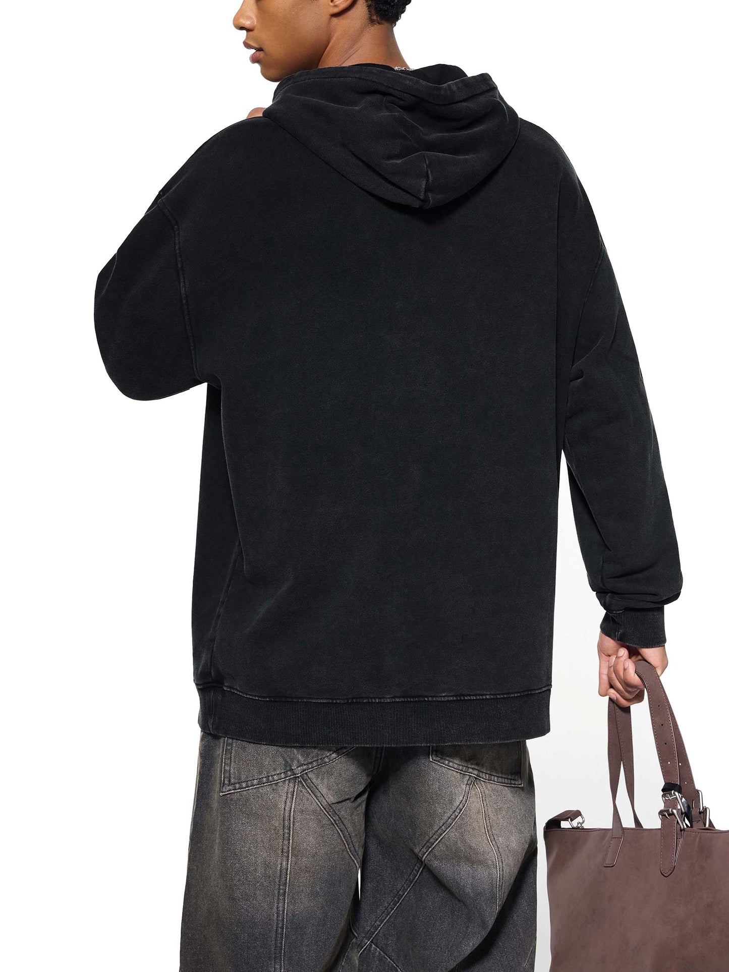 VÉRON Rue du Trône Sacré Washed-Jeans Premium Hoodie 2