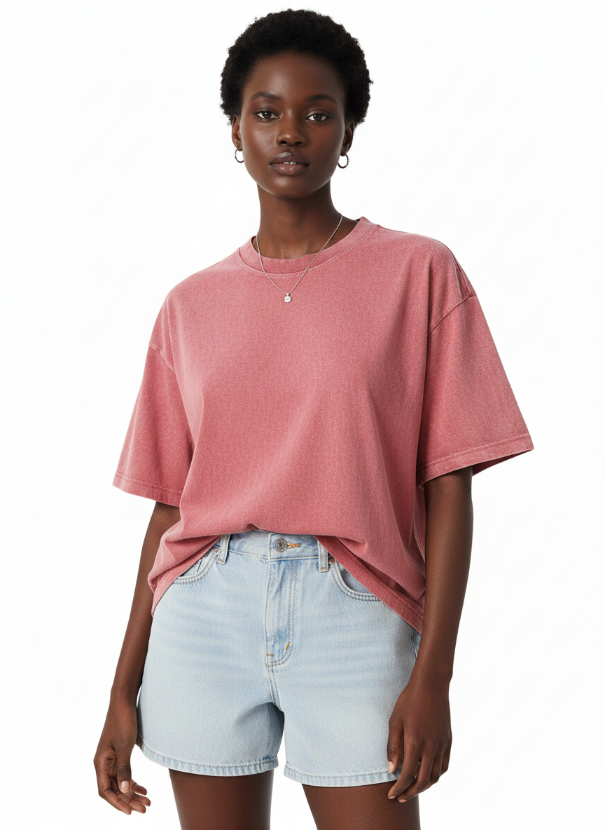 VÉRON Place du Somerset Premium Oversized Washed Unisex T-Shirt