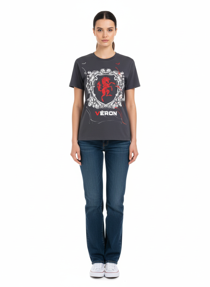 VÉRON Boulevard du Cheval Rouge luxury unisex t-shirt for men and women 3