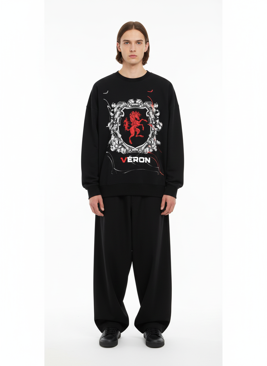 VÉRON Boulevard du Cheval Rouge premium sweater for men and women 1