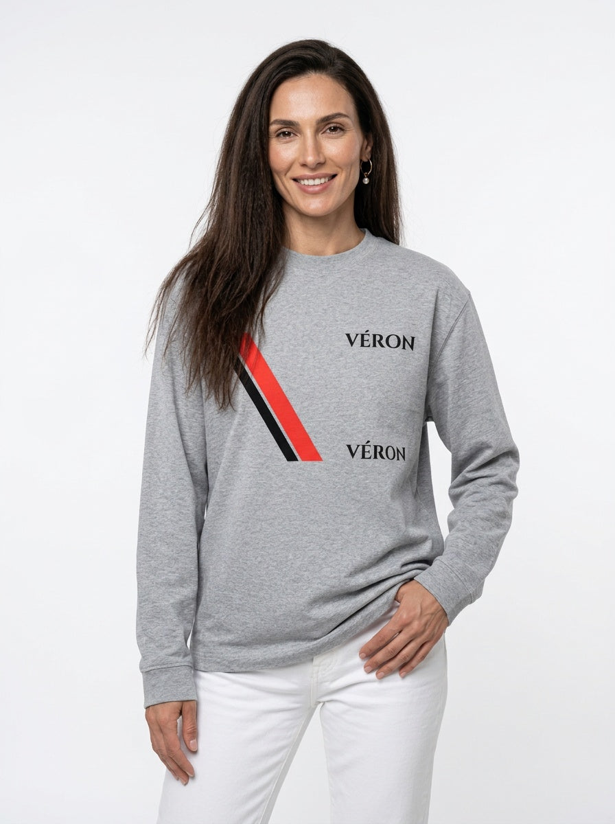 VÉRON Big Flag Logo Unisex Crewneck