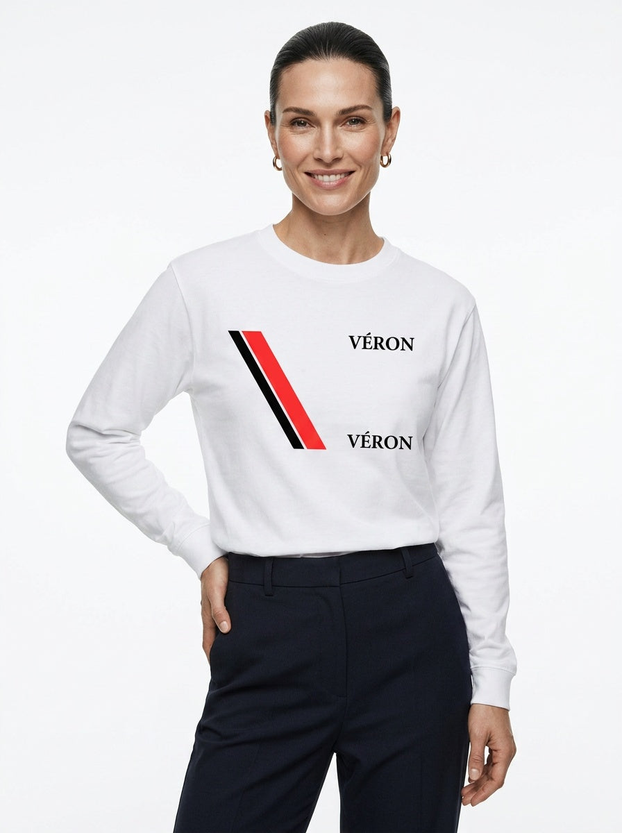VÉRON Big Flag Logo Unisex Crewneck