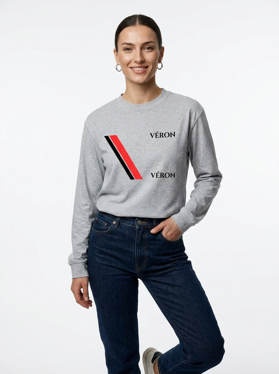 VÉRON Big Flag Logo Unisex Crewneck