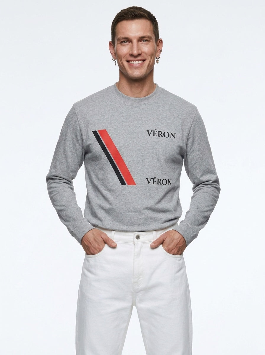 VÉRON Big Flag Logo Unisex Crewneck