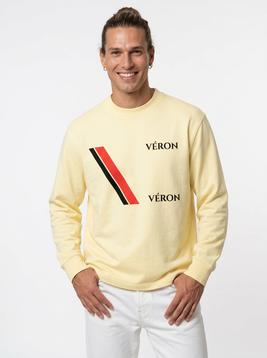 VÉRON Big Flag Logo Unisex Crewneck