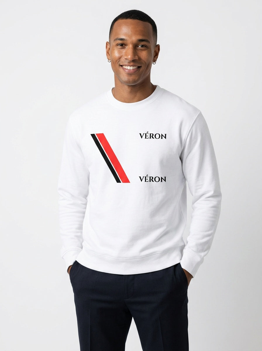 VÉRON Big Flag Logo Unisex Crewneck