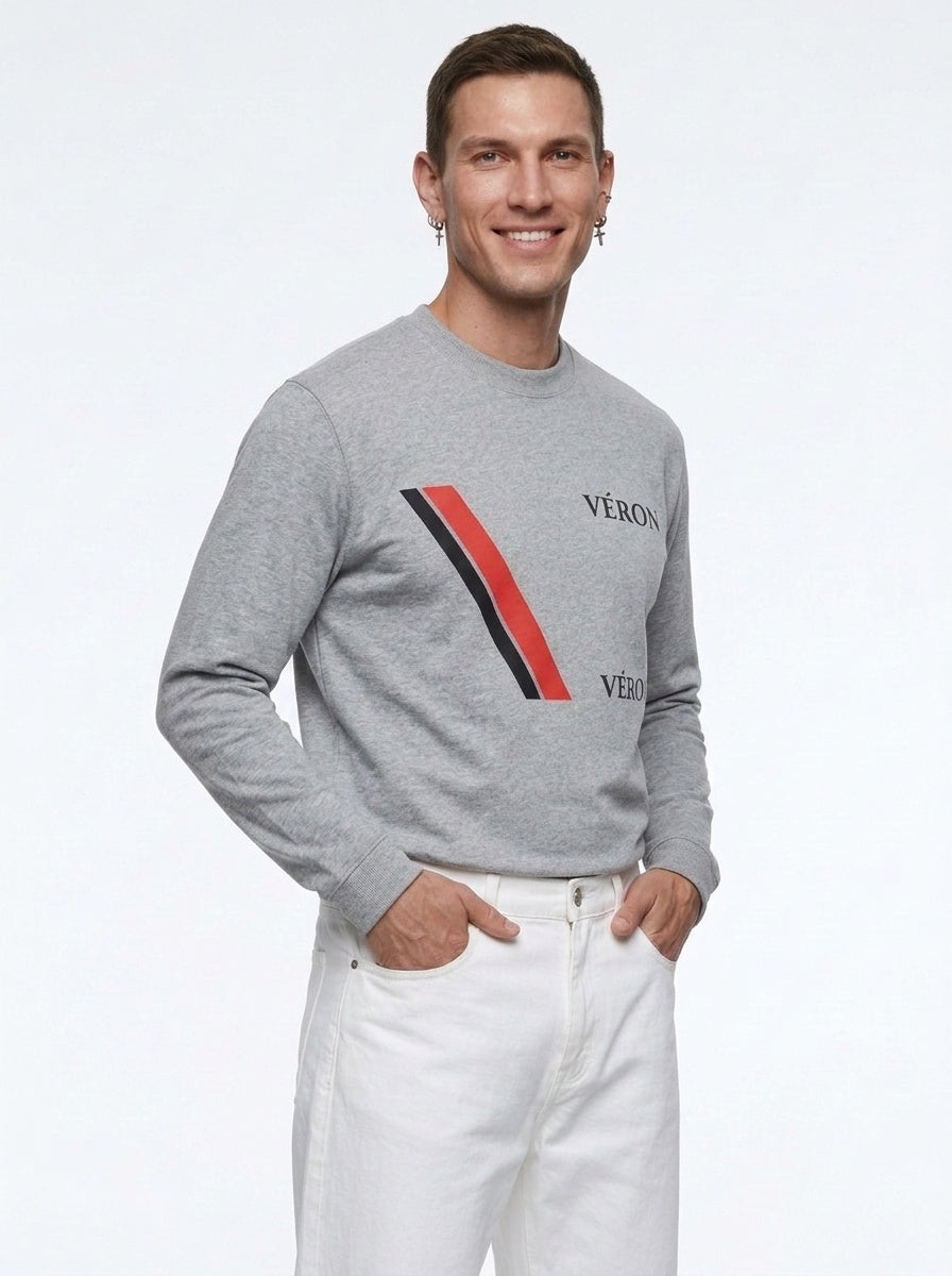 VÉRON Big Flag Logo Unisex Crewneck