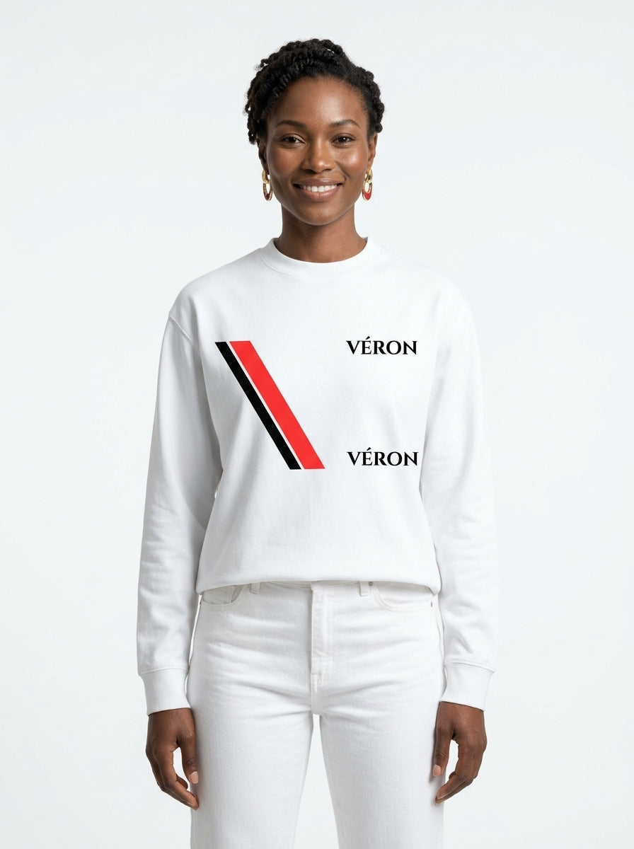 VÉRON Big Flag Logo Unisex Crewneck