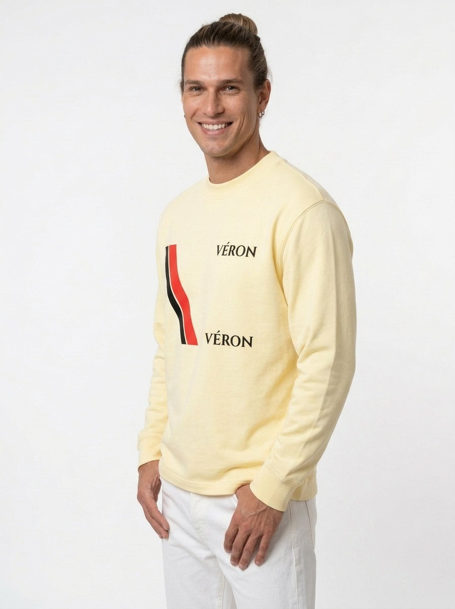 VÉRON Big Flag Logo Unisex Crewneck