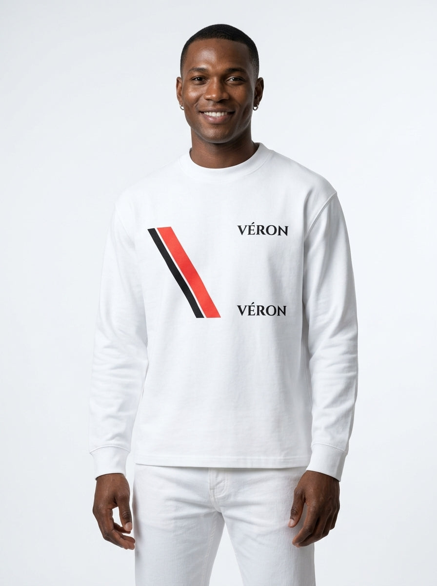 VÉRON Big Flag Logo Unisex Crewneck