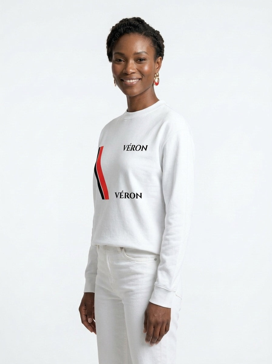 VÉRON Big Flag Logo Unisex Crewneck