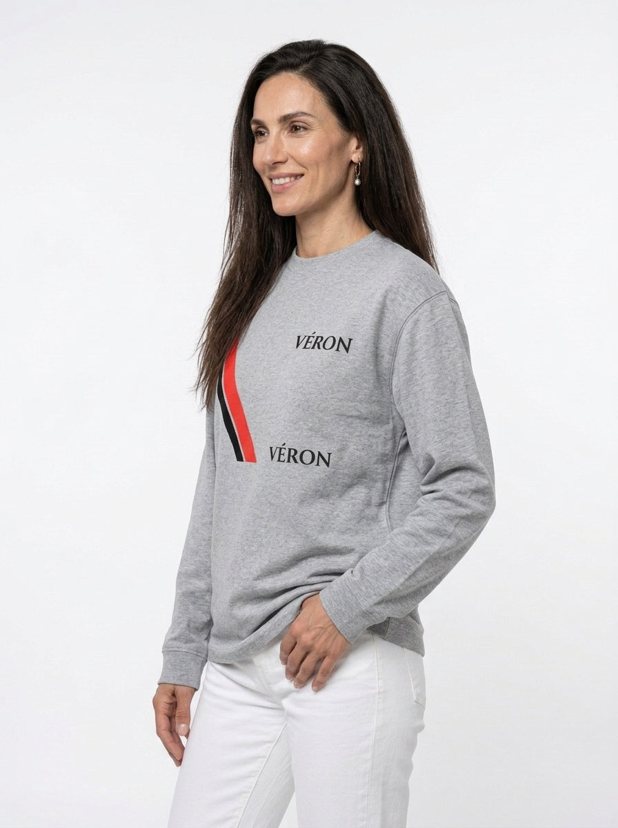 VÉRON Big Flag Logo Unisex Crewneck